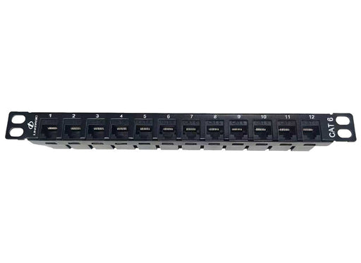 Linkbasic 12 Port Cat6 10-inch Patch Panel for Mini Rack-0
