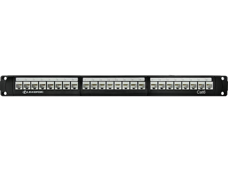 Linkbasic 24 Port Cat6 Rack Mount Patch Panel-0