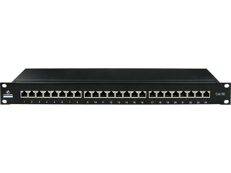 Linkbasic 24 Port Cat5e Shielded Rack Mount Patch Panel-0