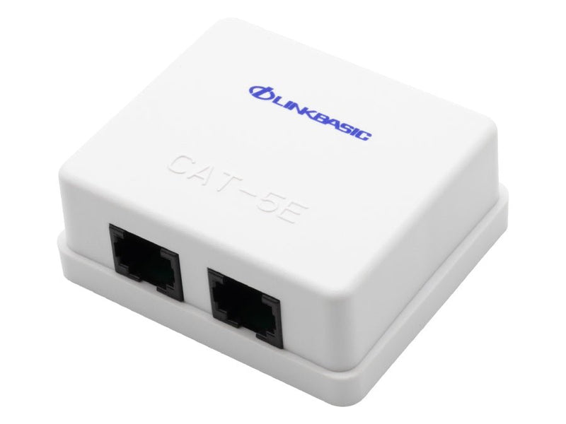 Linkbasic Cat5e Double Surface Mount Box-0