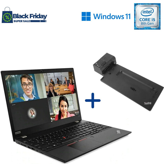 Lenovo ThinkPad T580 Corporate Laptop Bundle; i5 8250U; 8GB PC4; 128GB SSD; Win11Pro; Refurb Black Friday Special