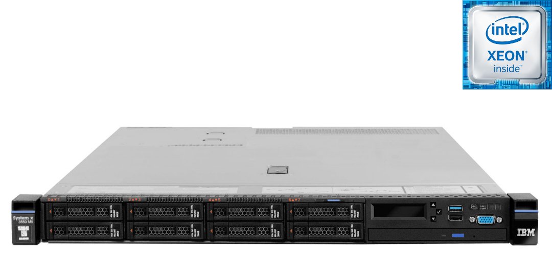 LENOVO X3550 M5 - 2 X XEON E5-2620 V3 (6 CORES) - 32GB DDR4 ECC RAM - NO HDD'S - NO CADDIES - NO RAIL KIT - 1U RACK MOUNTABLE SERVER