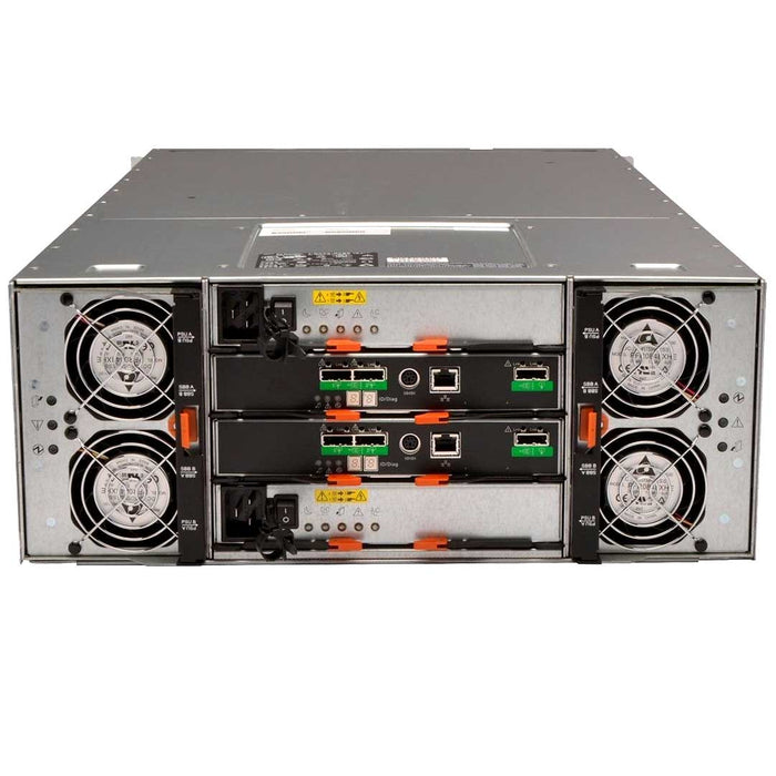 Dell PowerVault MD3060E Disk Array with 2 x Controllers; 2 x Fans; 2 x PSU; 60 Bay LFF; Trays included; No HDD; Rail Kit; Refurb