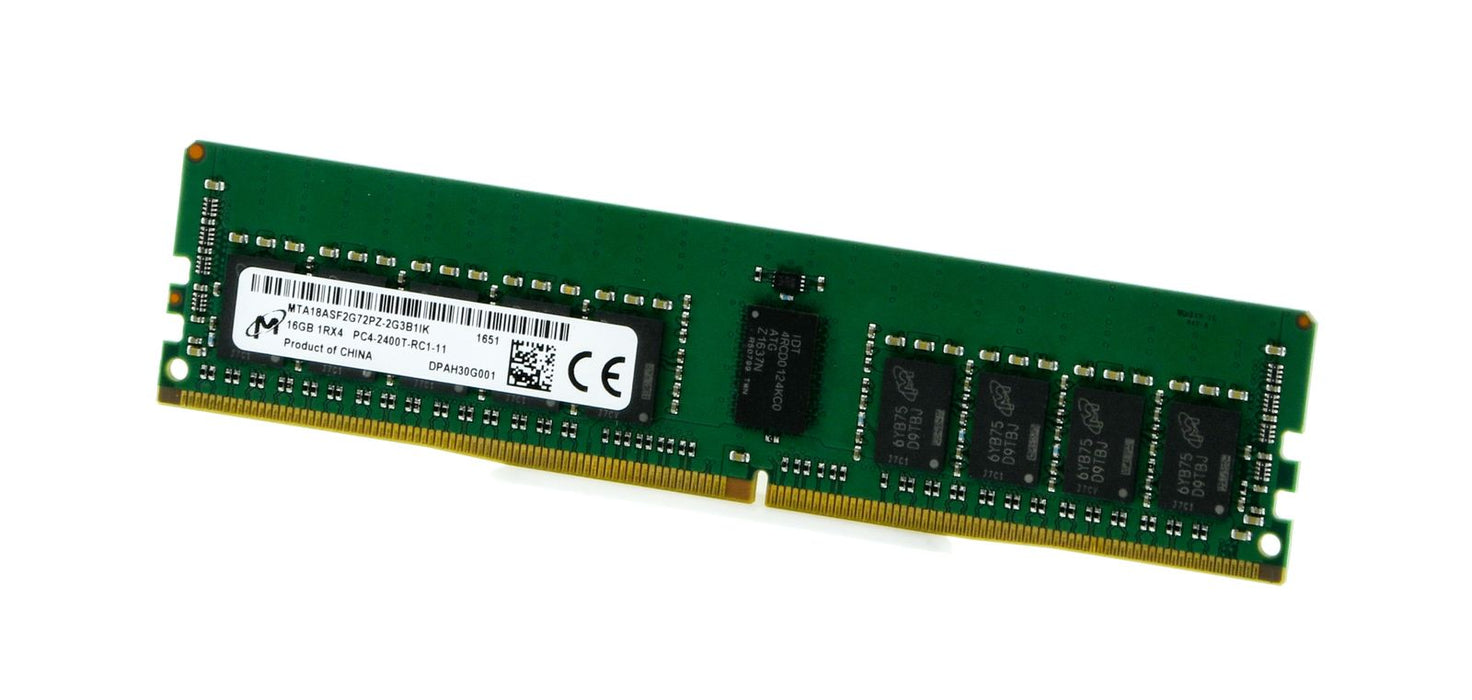 Micron 16GB 1Rx4 PC4-2400T-RC1-11 DDR4 Server RAM - Refurb