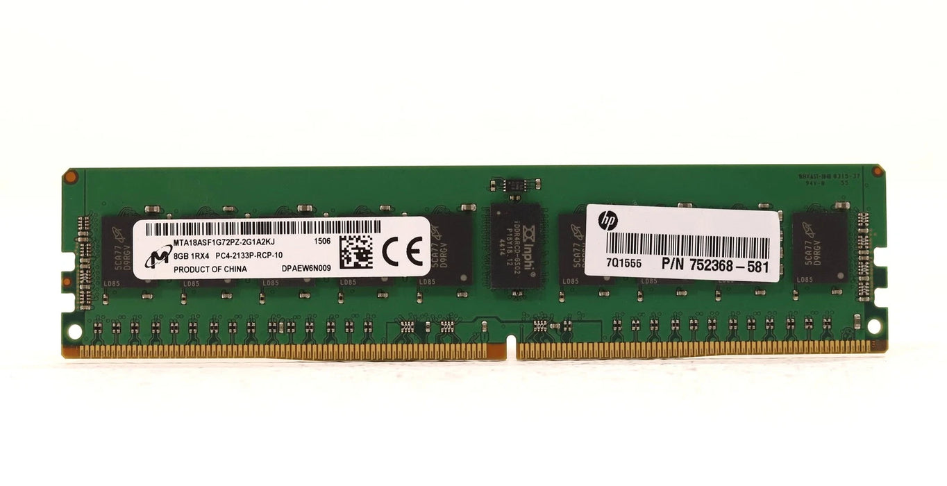 Micron 8GB 1Rx4 PC4-2133P-RCP-10 DDR4 ECC Registered Server RAM – Refurb