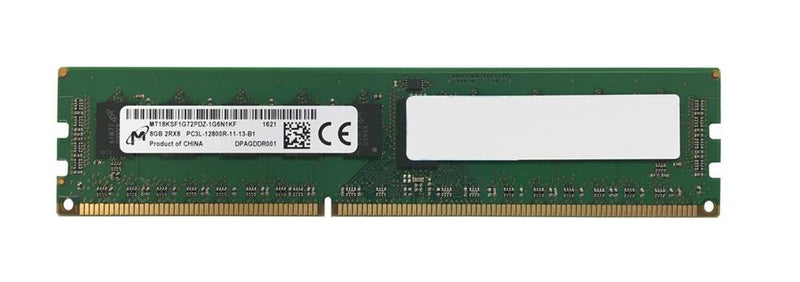Micron 8GB 2Rx8 PC3L-12800R-11-13-B1 DDR3 ECC Reg Server RAM – Refurb