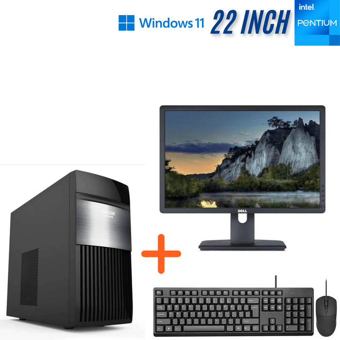 Mecer H310M-R MT Office Computer Set – Pentium Gold G5400 – 8GB DDR4 – 500GB HDD – Win11Pro – Refurb Special