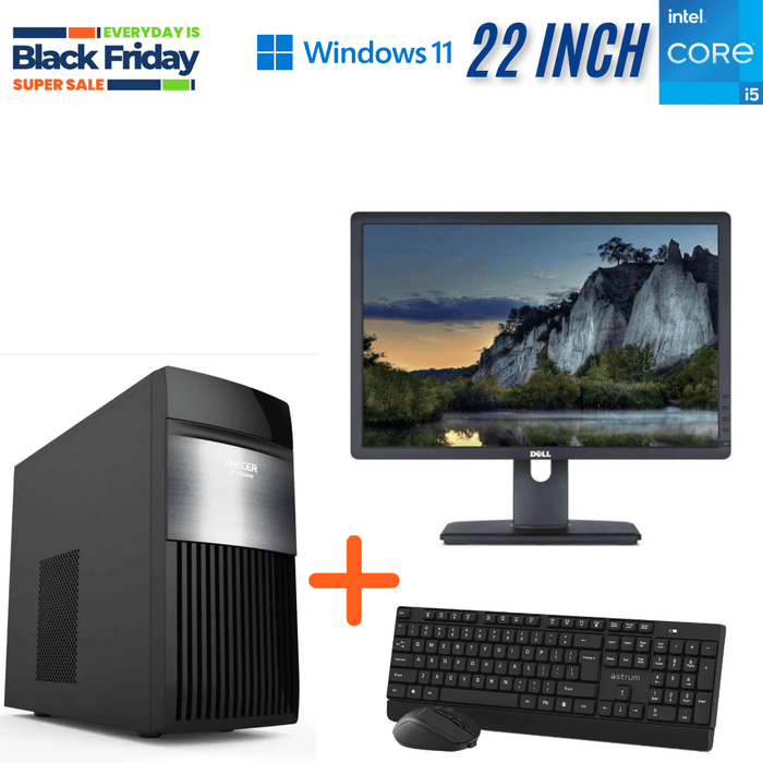Mecer Prelude H110M-HD2 Tower Business Computer Set – i5 7400 – 8GB DDR4 – 256GB SSD – Win11Pro – Refurb