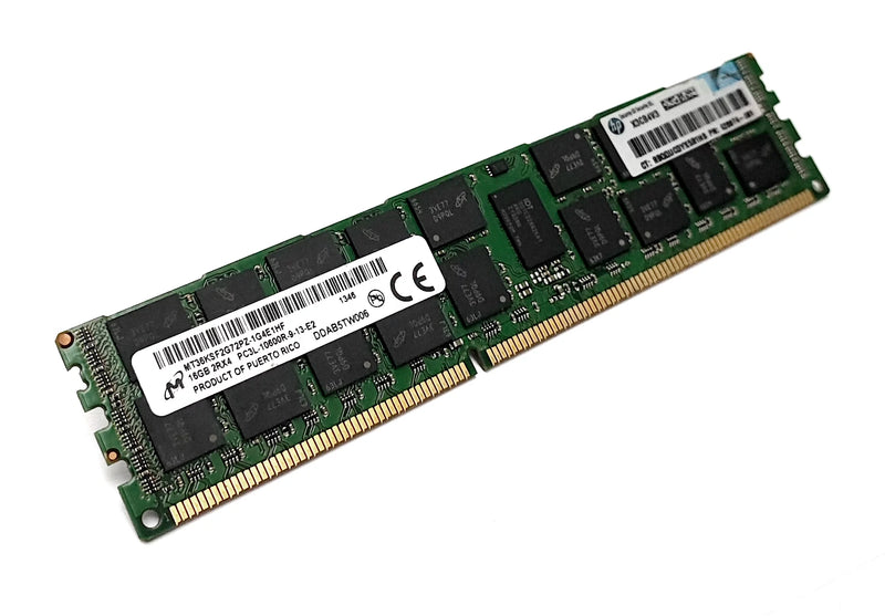 Micron 16GB 2Rx4 PC3L-10600R-9-13-E2 DDR3 ECC Registered Server RAM – Refurb