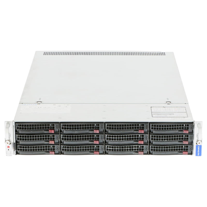 Nutanix NX-T004NL3-G5 2U Rackmount Server - 12 LFF - 2 x Xeon E5-2680 V4 - 64GB DDR4 - 7 x 4TB SATA - AOC-S3908L - Intel I350 - 2 x 2000W - Refurb