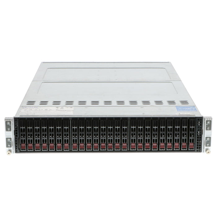 Nutanix NX-T00-4NL3-G5 2U Rackmount Server – 24 SFF – 2 × Xeon E5-2680 V4 – 128GB DDR4 – 24 × 2 TB SATA – AOC-S3908L – Intel I350 – 2 × 2000 Watts – Refurb