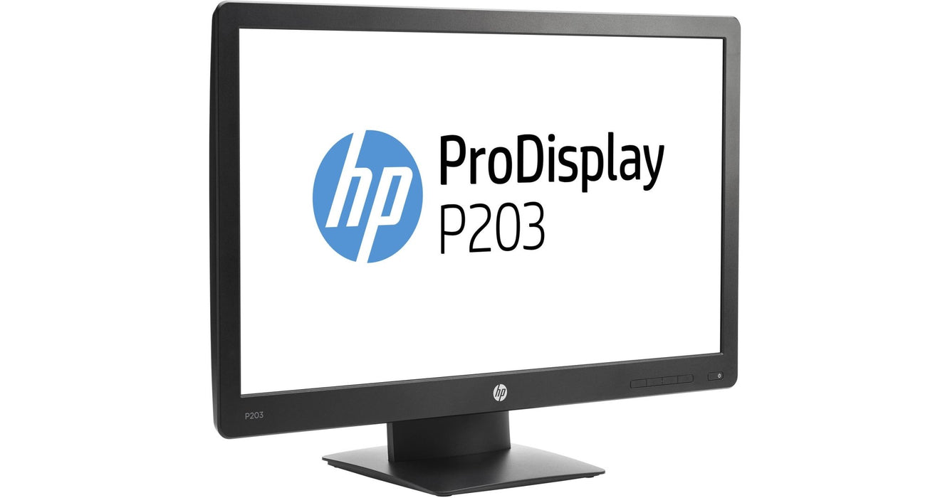 HP ProDisplay P203 20 Inch Monitor – VGA & DisplayPort -  Refurb