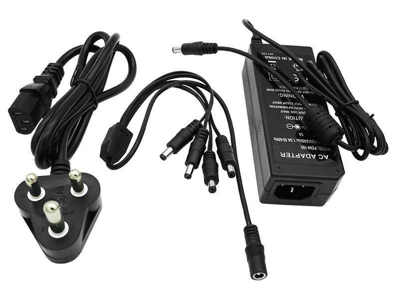 12VDC 60W IEC Power Supply with SA Cable-0