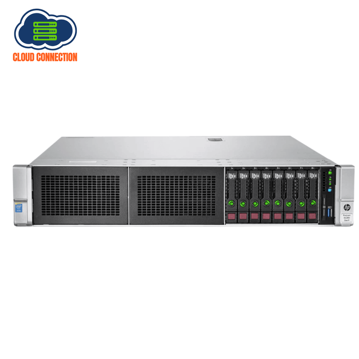 HP ProLiant DL380 Gen9 2U Rackmount Server – 8 SFF – 2 x Xeon E5-2667 V4 – 64GB DDR4 – 2 x 300GB SAS – P440ar RAID – Broadcom BCM5719 + Intel I350 – 2 x 800W – 6 x Blanks – Refurb