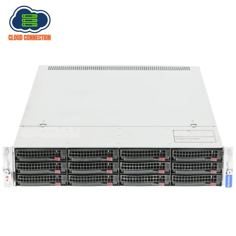 Nutanix NX-T004NL3-G5 2U Rackmount Server - 12 LFF - 2 x Xeon E5-2680 V4 - 64GB DDR4 - 7 x 4TB SATA - AOC-S3908L - Intel I350 - 2 x 2000W - Refurb