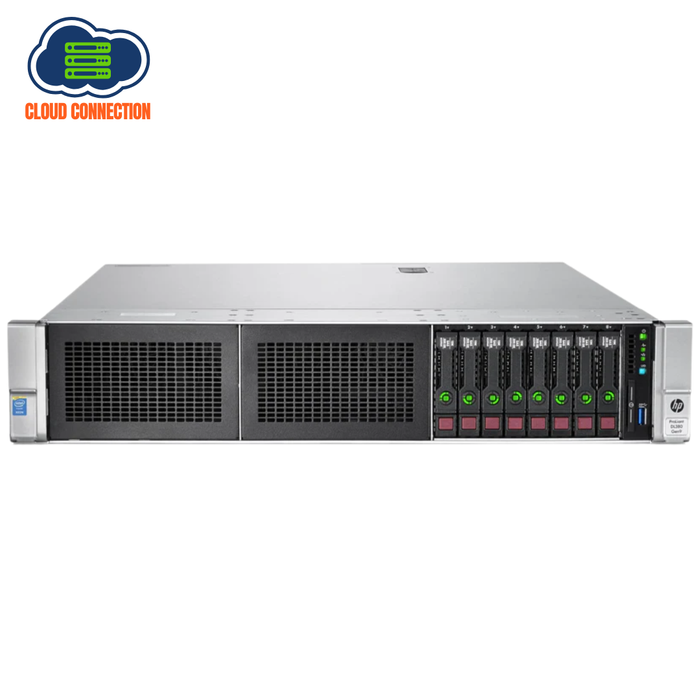 HP Proliant DL380 Gen9 2U Rackmount Server - 8 SFF - 2 x Xeon E5-2667 V4 - 64GB DDR4 - 4 X 600GB SAS - P440ar RAID - Broadcom BCM5719 + Intel I350 - 2 x 800 Watts - 6 x Blanks - Refurb