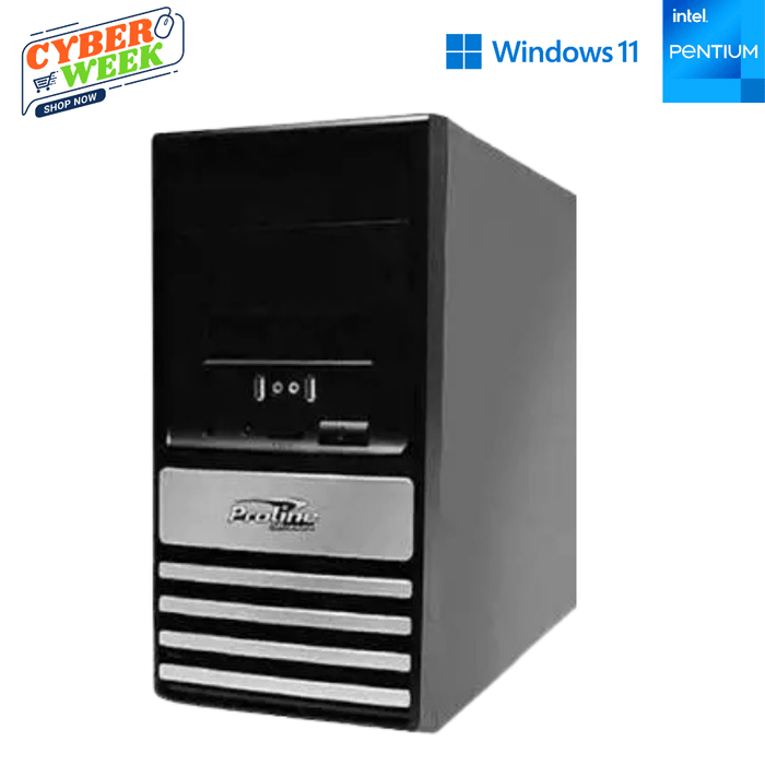 Proline Prime H310M-K Tower Business Computer – Pentium Gold G5400 – 4GB DDR4 – 500GB HDD – Win11Pro – Refurb Special
