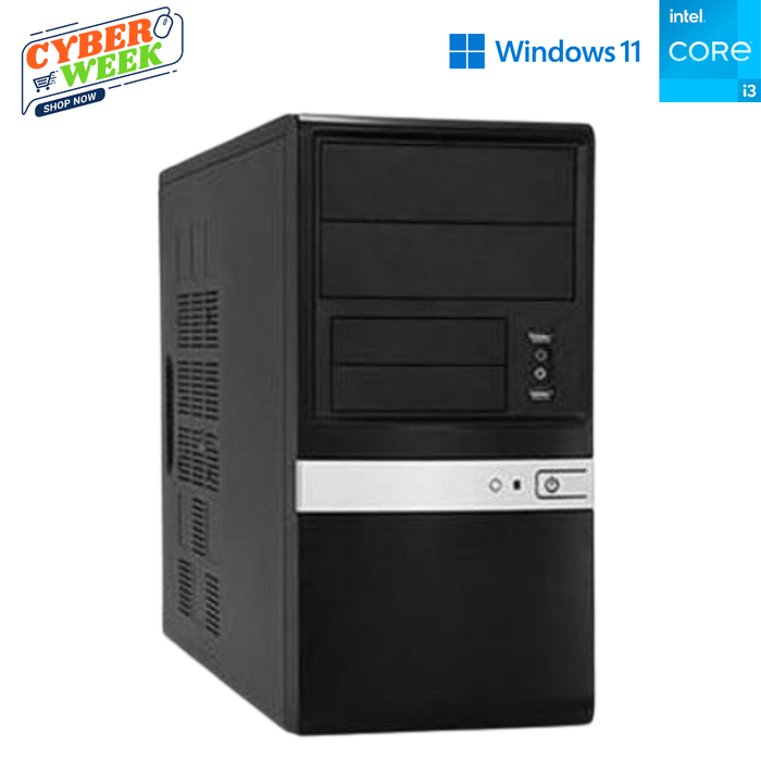 Proline Prime H510M-K Tower Business Computer – i3 10100 – 8GB DDR4 – 1TB HDD – Win11Pro – Refurb Special