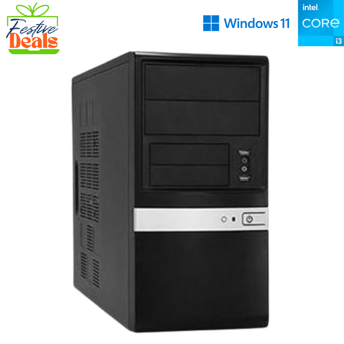 Proline Prime H510M-K Tower Business Computer – i3 10100 – 8GB DDR4 – 1TB HDD – Win11Pro – Refurb Special