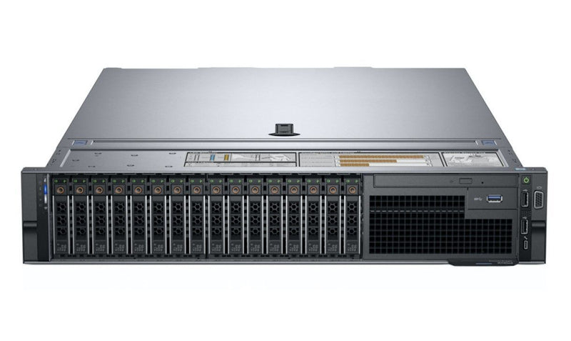 Dell PowerEdge R740 2U Rackmount Server – 16 SFF – 2 × Xeon Silver 4110 – 64GB DDR4 – 2 × 480GB SSD – PERC H730P – Intel X710 – 2 × 750W – 14 × Blanks – Refurb