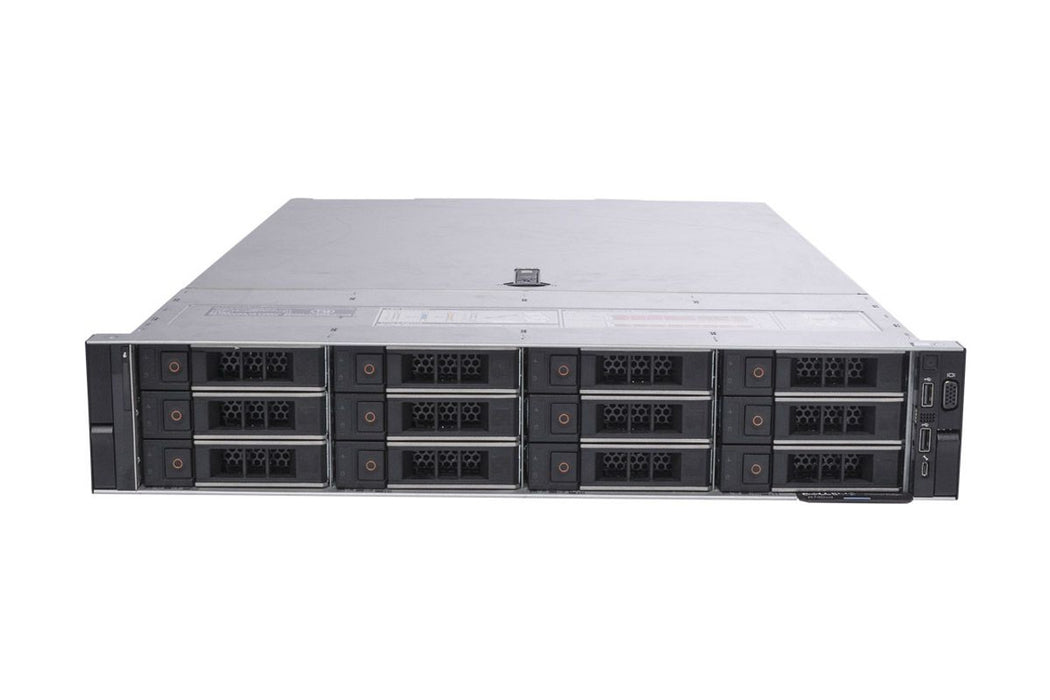 Dell PowerEdge R740XD XL OEM VM Replication & VD Infrastructure Server 12 LFF - 2 x Xeon Silver 4214 - 128GB DDR4 - 12 x 4TB, 1 x 240GB SSD, 1 x 1.6TB NVME - HBA 350i - Mellanox DP 10GB/25GB SFP+ - 2 x 750 Watt - 2U Rackmount Server Refurb