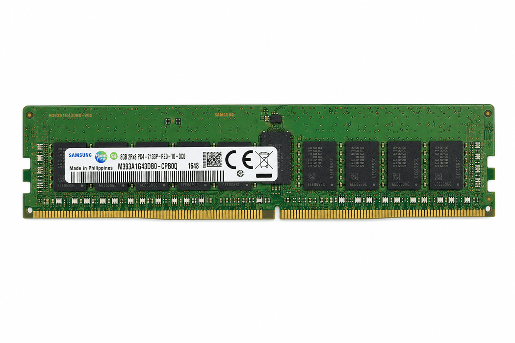 Samsung 8GB 2Rx8 PC4-2133P-RE0-10-DC0 DDR4 ECC Registered Server RAM – Refurb