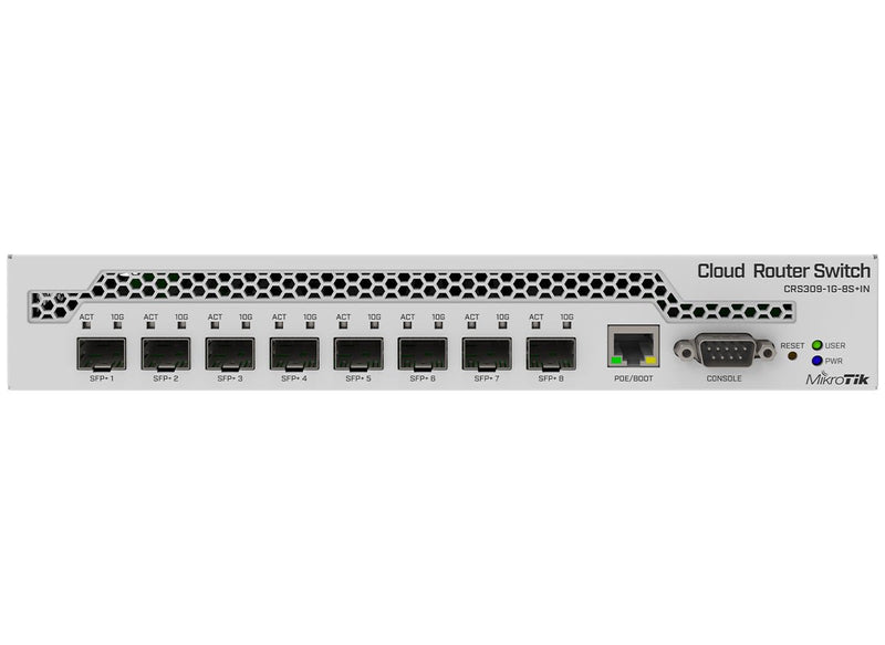MikroTik Cloud Router Switch 8 Port SFP+ with PoE Input-0