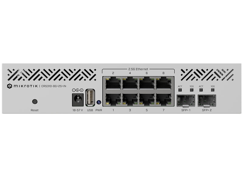 MikroTik Cloud Router Switch 8 Port 2.5Gbps Ethernet 2SFP+-0