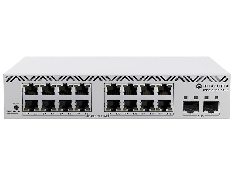 MikroTik SWoS Cloud Smart Switch 16 Port Gigabit 2 SFP+-0