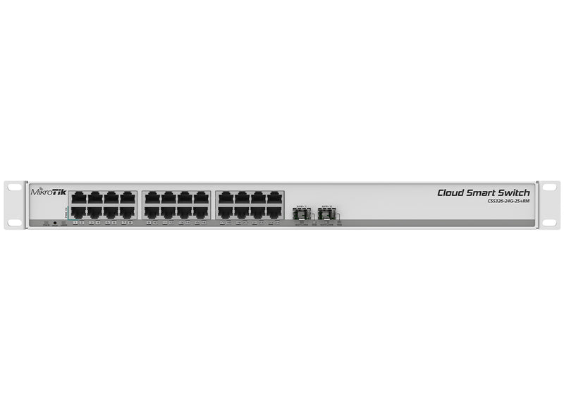 MikroTik SwOS Cloud Smart Switch 24 Port Gigabit 2SFP+-0