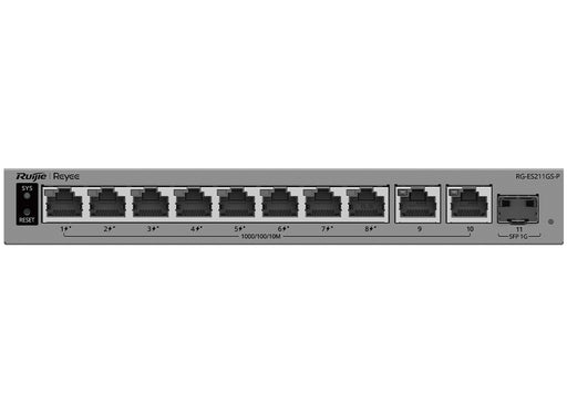 Reyee 10 Port Gigabit with 8 PoE 120W 1SFP Uplink Smart Managed Switch-0