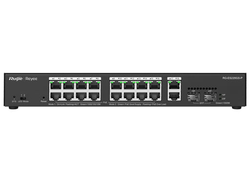 Reyee 18 Port Gigabit with 16 PoE 250W 2SFP Smart Managed Switch-0