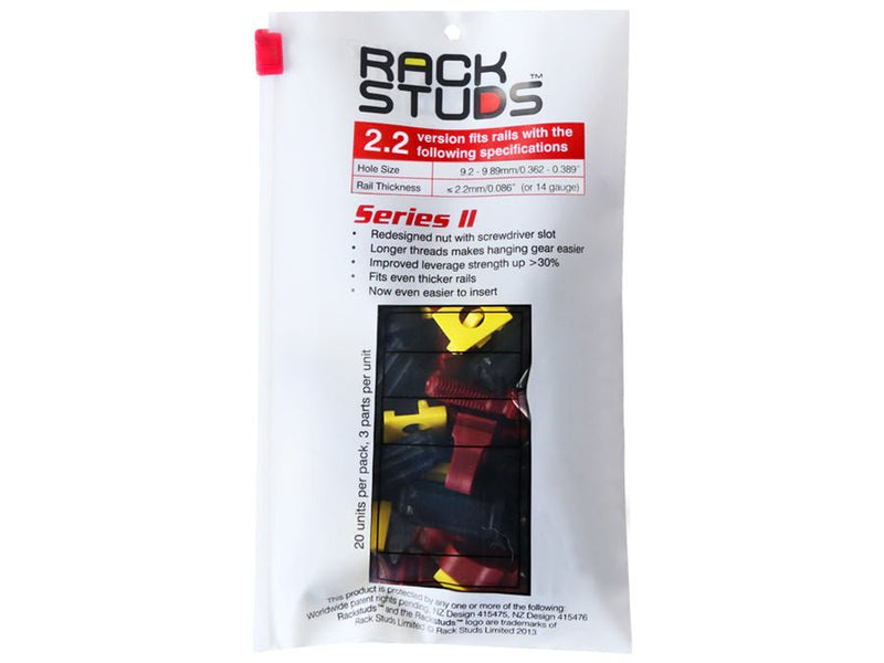 Rackstuds 2.2mm 20 Pack Red-0
