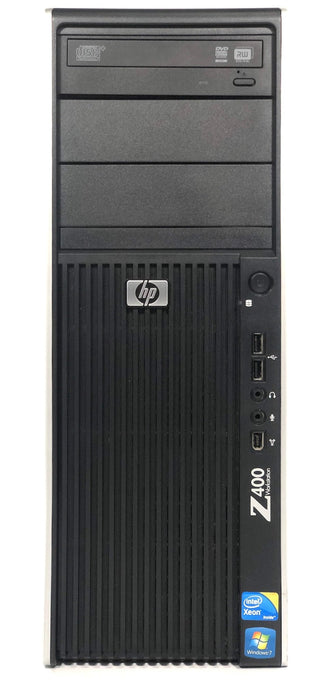 HP Z400 Workstation Tower Computer; Xeon W3550; 4GB PC3; 500GB HDD; Win10Pro; Refurb