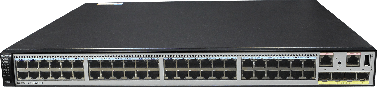 Huawei S6720-52X-PWH-SI 48 Multi-Gigabit + 4 × 10GE Layer 3 Ethernet Switch – Refurb