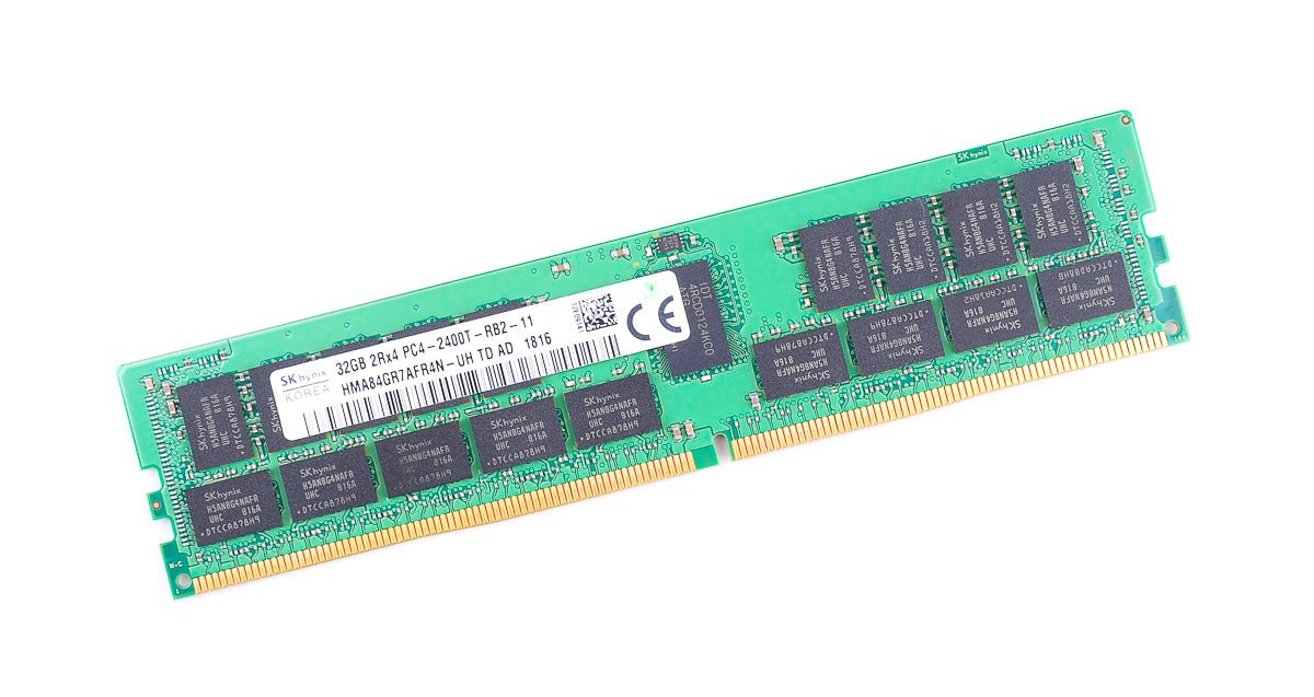 SK Hynix 32GB 2Rx4 PC4-2400T-RB2-11 DDR4 Server RAM – Refurb