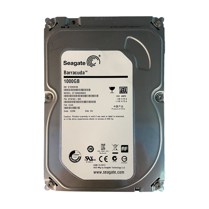 Seagate Barracuda ST1000DM003 1000GB 7200RPM 3.5 Inch SATA Desktop Hard Drive – Used