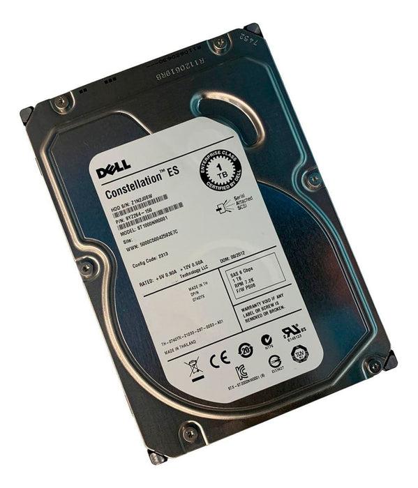 Dell ST1000NM0001 3.5 Inch 1TB 7.2K RPM 6Gb/s SAS Hard Drive – Refurb