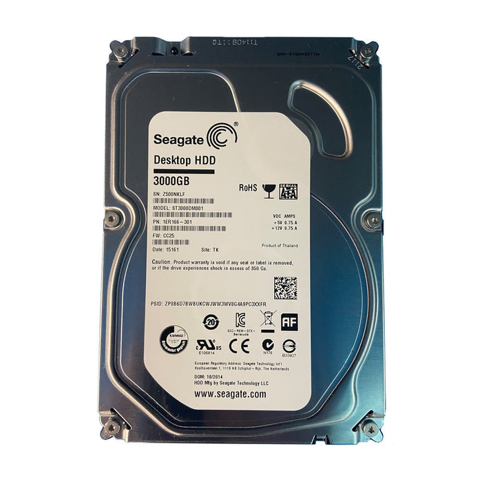 Seagate Barracuda ST3000DM001 3TB 3.5 Inch SATA Hard Drive – Refurbished