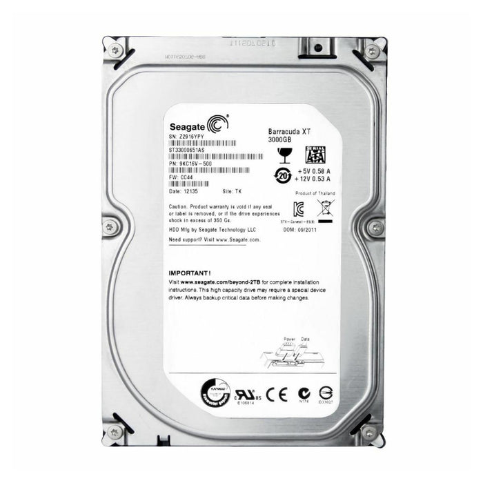 Seagate ST33000651AS 3.5 Inch 3TB 7.2 RPM 6Gb/s SATA Hard Drive – Refurb