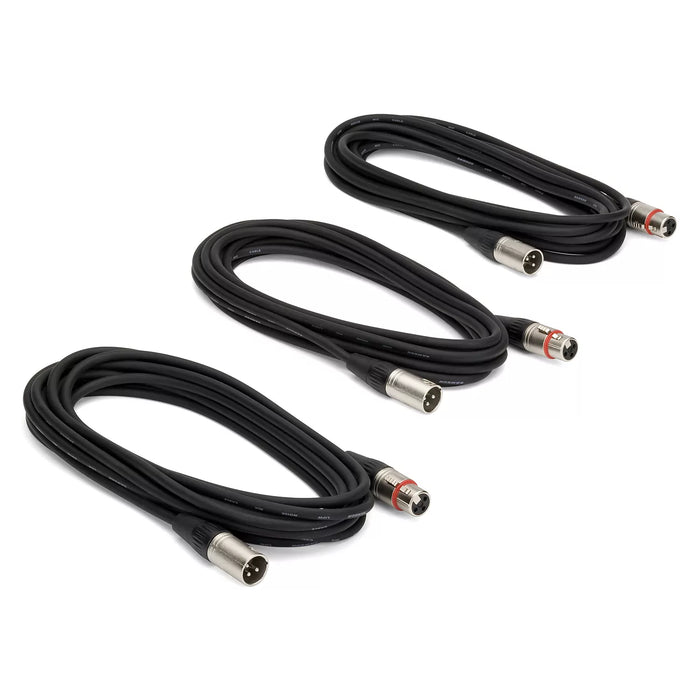 Samson MC18 18 Foot XLR Mic Cable – 3 Pack – New