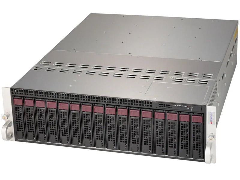 SuperMicro 938-16 3U Rackmount Server – 16 SFF – 8 x Xeon E5-2695 V2 – 32GB Per Node – 256GB DDR3 – 8 x 1TB SATA – MegaRAID AOC-53908L – Intel 82580 – 2 x 1620 Watts – Refurb
