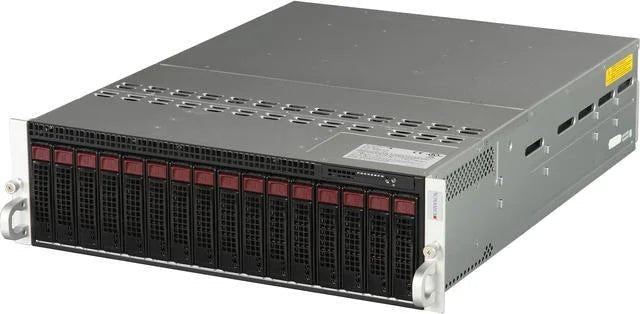 SuperMicro 938-16 3U Rackmount Server – 16 SFF – 8 x Xeon E5-2695 V2 – 32GB Per Node – 256GB DDR3 – 8 x 1TB SATA – MegaRAID AOC-53908L – Intel 82580 – 2 x 1620 Watts – Refurb