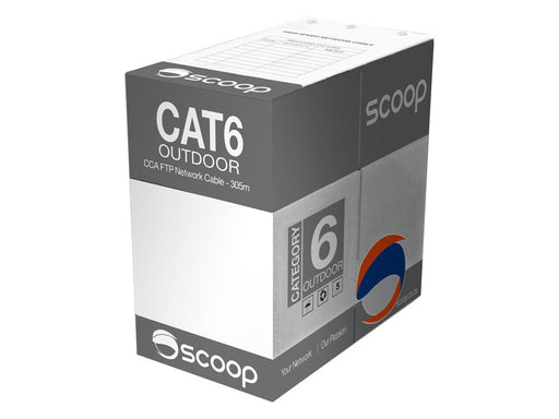 Scoop 305m Box CAT6 Outdoor FTP CCA Cable-0