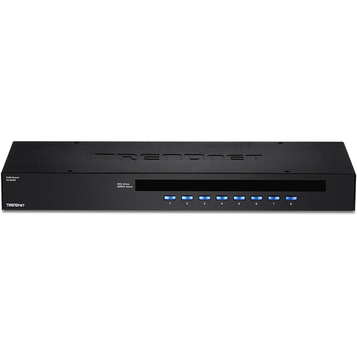 Trednet TK-803R 8 Port Rack Mount KVM Switch – New