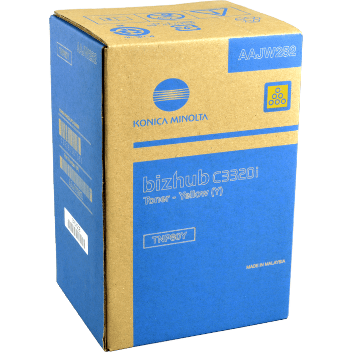 Konica Minolta TNP80Y Yellow Bizhub C3320i Toner Cartridge – Open Box