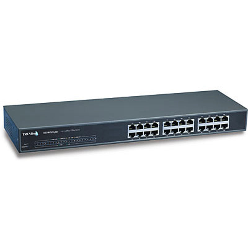 TRENDnet TE100-S24 24 Port 10/100 Unmanaged Switch – Pre-Owned