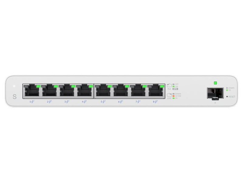 Ubiquiti UISP Switch 8 Port Gigabit PoE 110W 1SFP-0