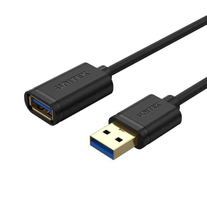 Unitek Y-C459GBK USB 3.0 Type-A (Male) to Type-A (Female) 2 Meter Extension Cable – New