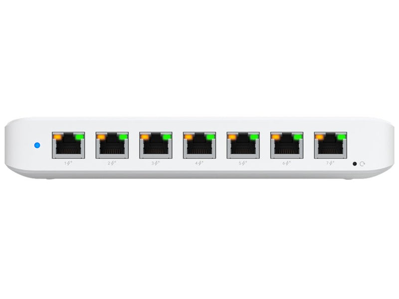 Ubiquiti UniFi Switch Ultra 8 Port Gigabit 1PoE Input 7 PoE Out 52W-0